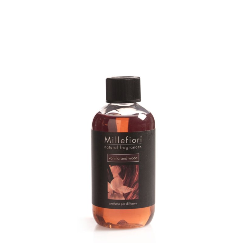 Millefiori Refill For Stick Diffuser 250ml Vanilla & Wood Vanilla & Wood 250 Ml
