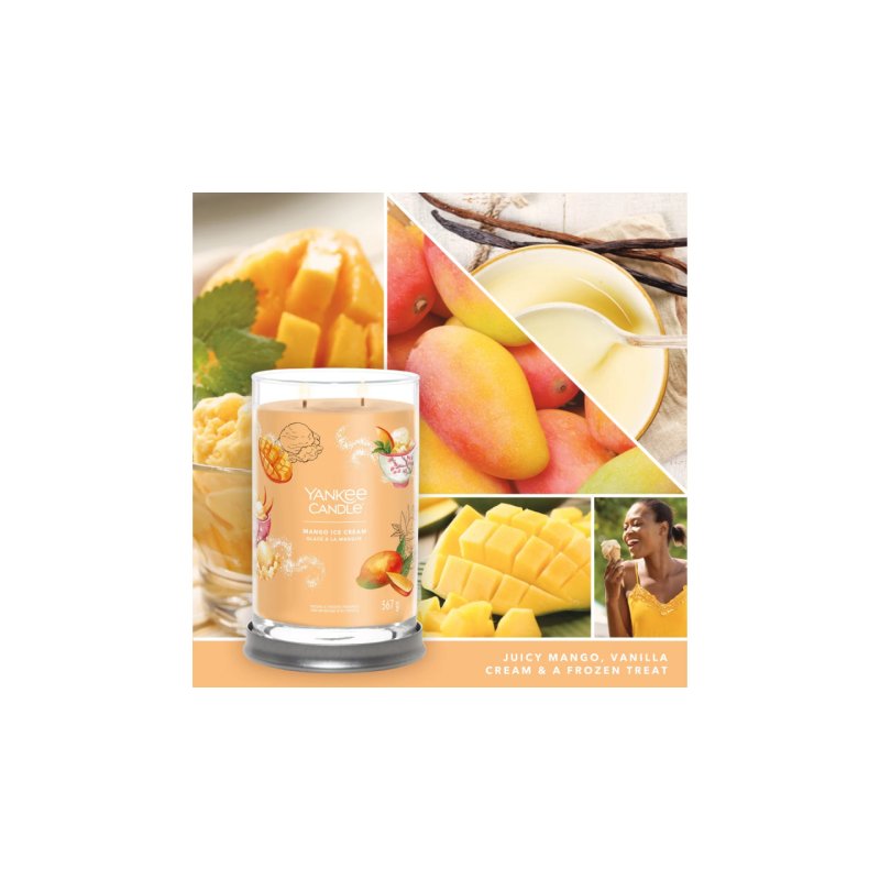 Yankee Candle Signature bougie en cire Cylindre Mango, Vanille Orange 1 pièce(s)