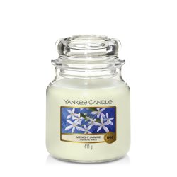Yankee Candle Midnight Jasmine Scented Candle Medium Jar - Burn Time: Up to 75 Hours