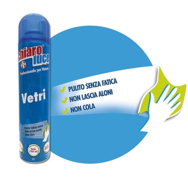 Chiaro Luce Cleaning Spray For Mirrors And Surfaces, Greases And Cleans