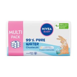 NIVEA BABY Biodegradable Wipes 99% Pure Water 57 Count