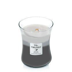 WoodWick 92911 bougie en cire Autres Ambre, Musc, Vétiver Gris, Blanc 1 pièce(s)