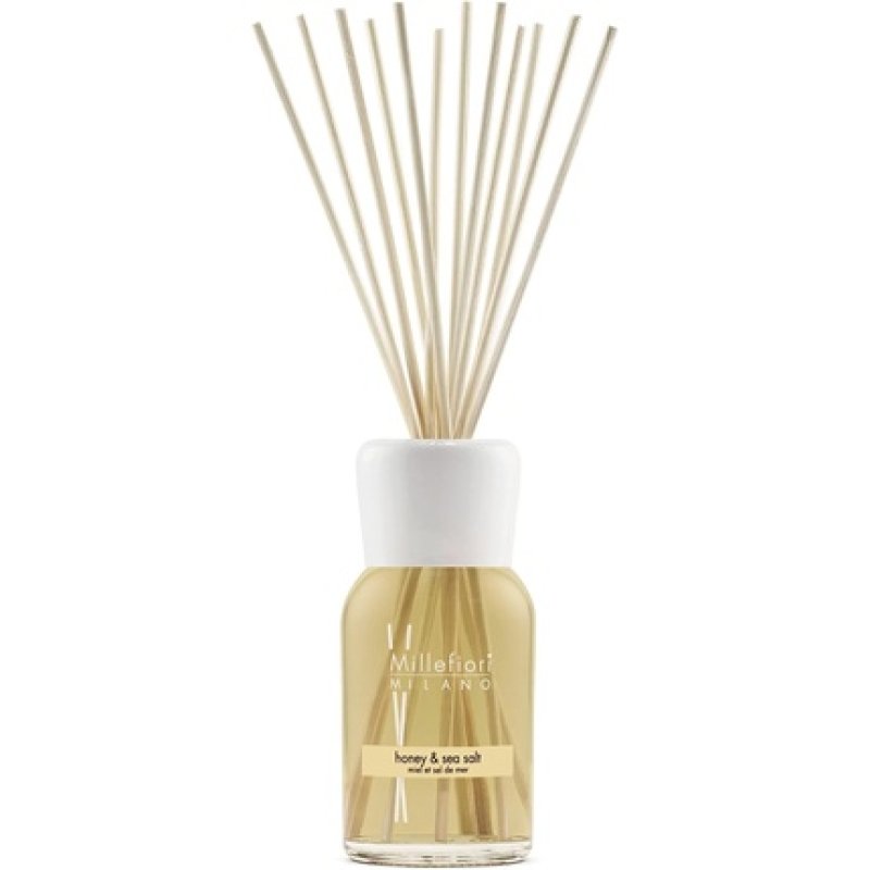 Millefiori Milano White Paper Flowers Fragrance Diffuser with 8 Balsa Wood Sticks 250ml