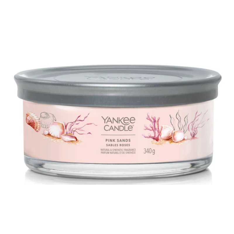 Yankee Candle Pink Sands™ bougie en cire Cylindre Citron, Floral, Vanille Rose 1 pièce(s)