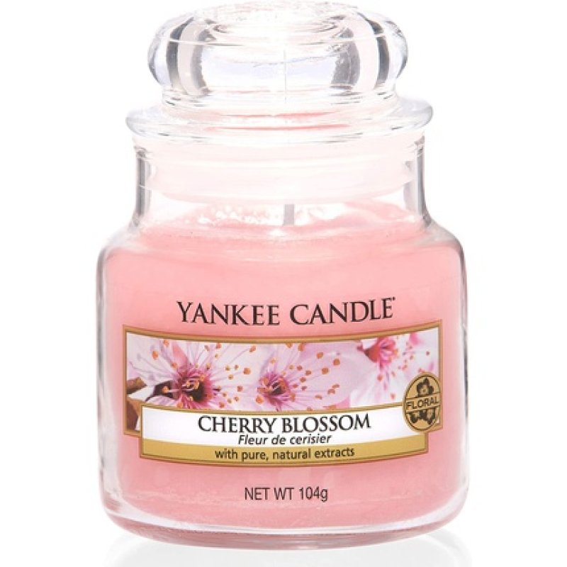 Yankee Candle Cherry Blossom Small Jar Candle - Up to 30 Hours Burn Time