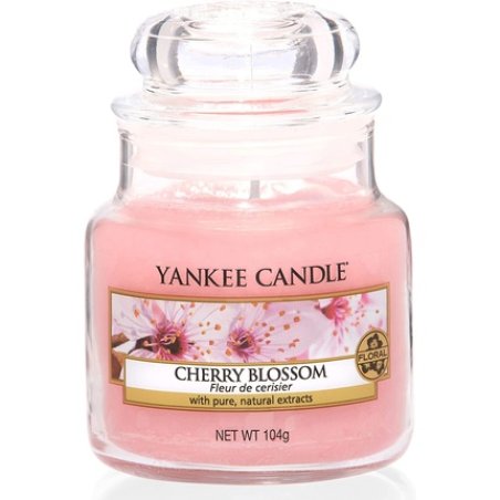 Yankee Candle Cherry Blossom Small Jar Candle - Up to 30 Hours Burn Time