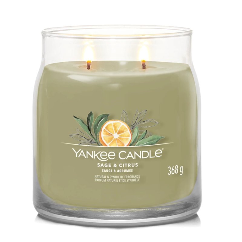 Yankee Candle Sage & Citrus wax candle Cylinder Lemon, Lime, Sage Green 1 pc(s)