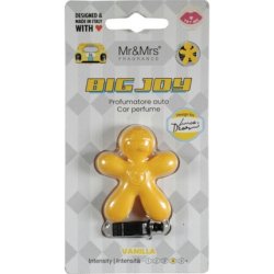 Herr & Frau Fragrance Auto Air Freshener Big Joy Yellow Vanilla Scent Home