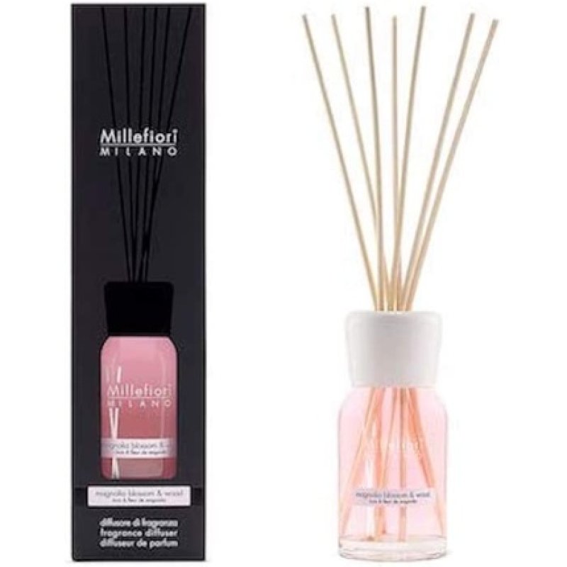 Millefiori Natural Diffuser Magnolia Blossom And Wood, Pink, 6 X 6 X 25 Cm 100