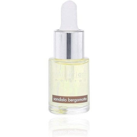 Millefiori Natural Fragrance Bottle, Glass, Clear, 15ml, 15 Sandalo Bergamotto