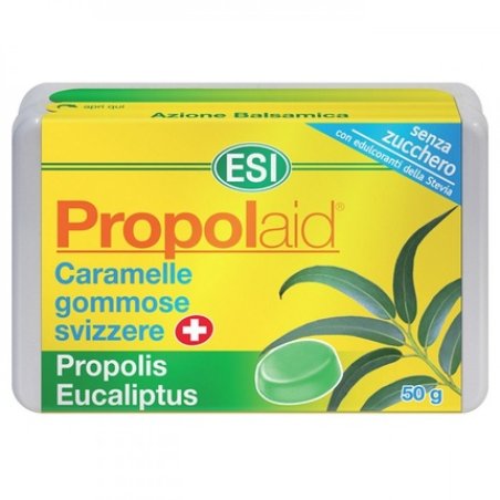 Esi Propolaid Chewy Swiss Propolis Eucalyptus Sugar Free Candy 50g
