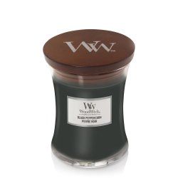 WoodWick Black Peppercorn Medium Jar wax candle Round Grey 1 pc(s)