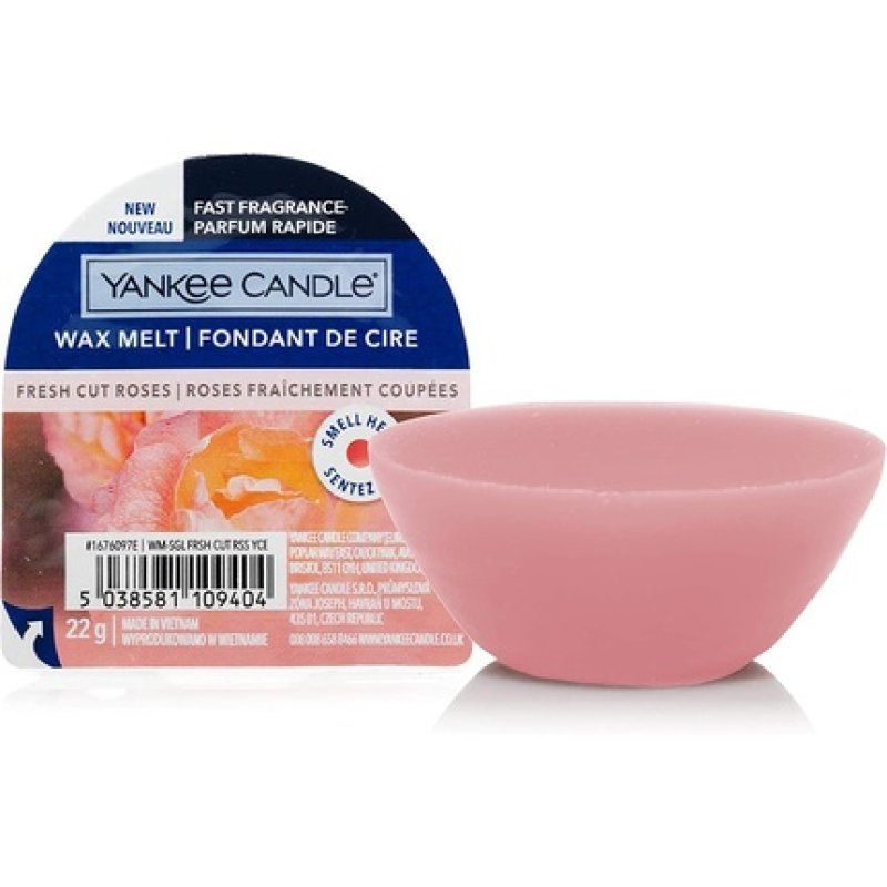 Yankee Candle Wax Melts Fresh Cut Roses 1 Count Pink