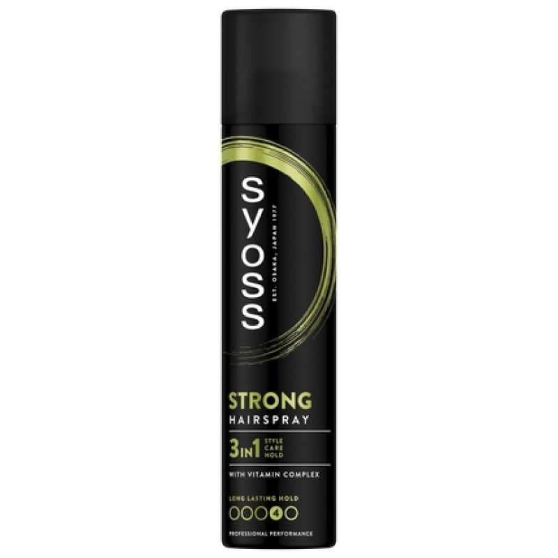 Syoss Hairspray Strong Hold - Reliable Hold For Your Hairstyle