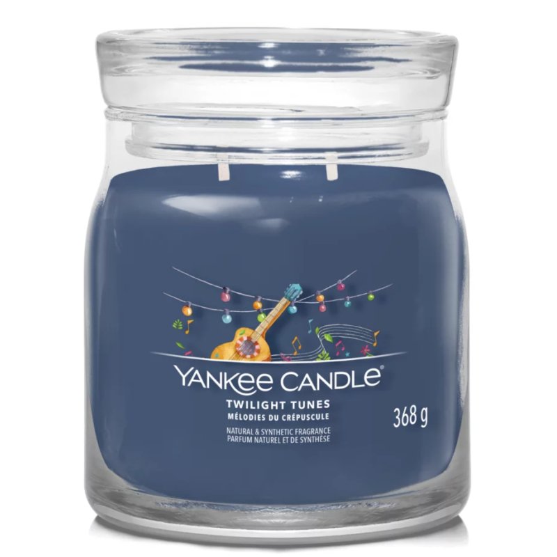 Yankee Candle Twilight Tunes wax candle Cylinder Cardamom, Wood Blue 1 pc(s)