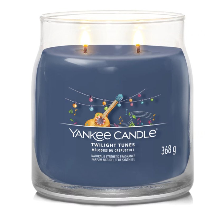 Yankee Candle Twilight Tunes wax candle Cylinder Cardamom, Wood Blue 1 pc(s)