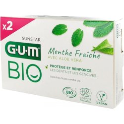GUM Toothpaste Fresh Mint Aloe Vera Organic 75ml - Pack of 2
