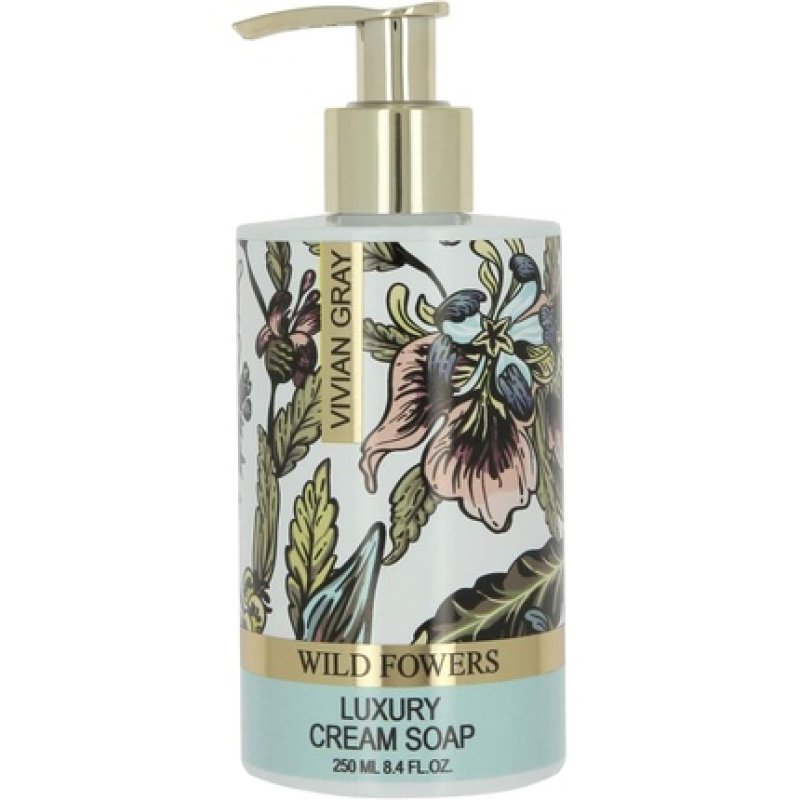 Vivian Gray 1070 Soap Dispenser With Cream Soap Wild Flowers Luxury 250 Ml
