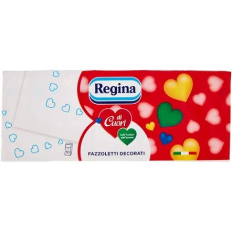 Regina Of Hearts Decorated Handkerchiefs, 1 Pack Of 10 Packs