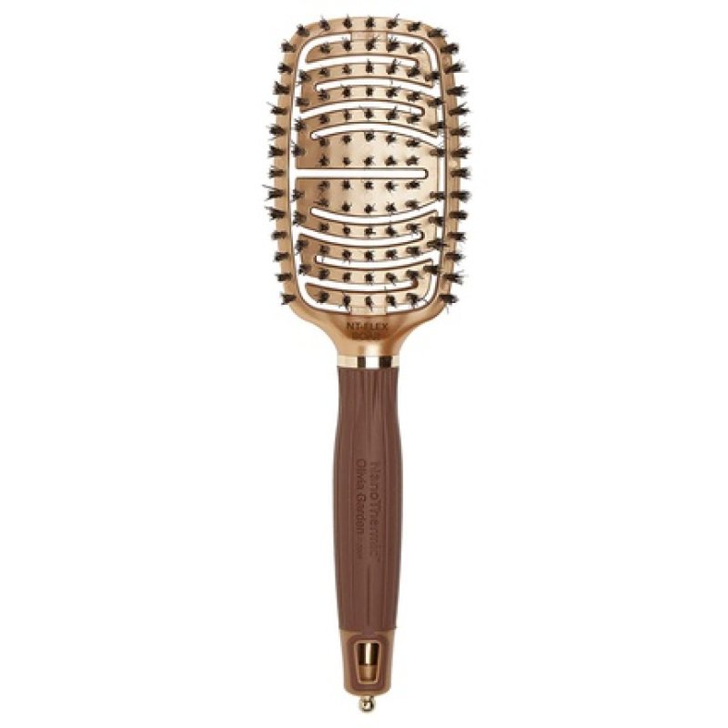 Olivia Garden Nanothermic Ceramic Ion Flex Scalp-Hugging Vented Hair Brush