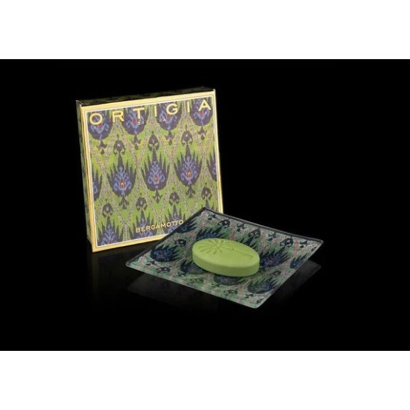 Ortigia Bergamot Glass Plate Soap 40g
