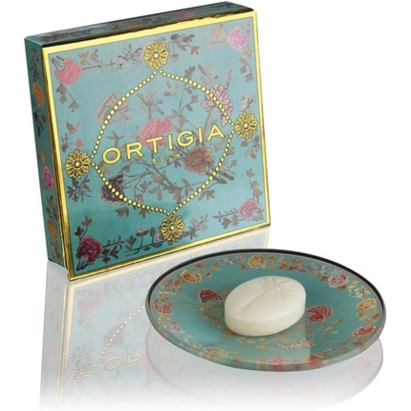 Florio Glass Plate and Guest Soap