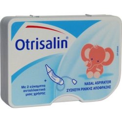 Otrisalin Nasal Suction Device For Baby - 1 Device With 2 Flexible Replacements