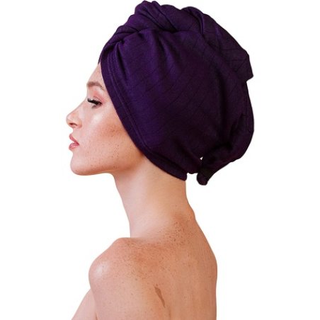 Anwen Dark Violet Turban Dry IT UP