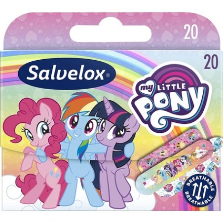 Salvelox My Little Pony Flexible, Durable, Breathable, Water and Dirt Repellent Bandages - Pack of 20