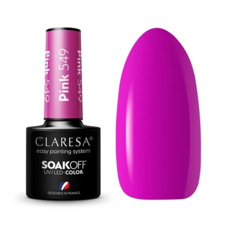 Claresa 549 Pink UV Nail Polish 5ml