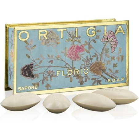 Ortigia Sicilia Fantastic Set of 4 Florio Olive Oil Soaps in Small Box