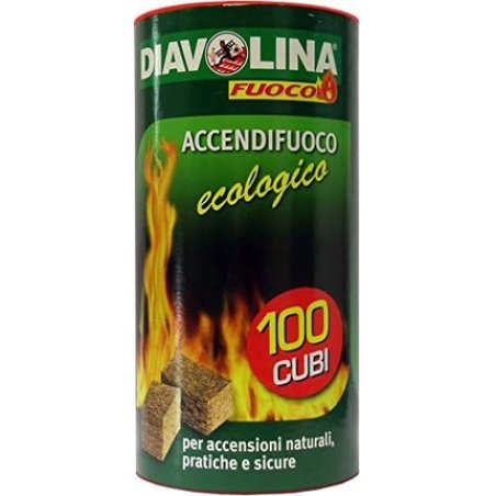 Diavolina Accendifuoco Ecologico Pz.100