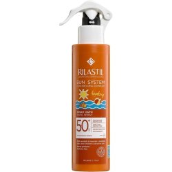 Rilastil Sun System Baby Spray Vapo Body Emulsion Light Texture for Baby and Children's Sensitive Hair SPF 50 Extra