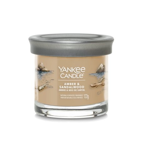 Yankee Candle 1744756E bougie en cire Cylindre Ambre, Bois de santal Beige 1 pièce(s)