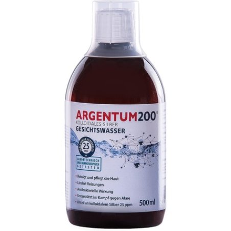 Argentum Silver 25ppm Antibacterial Face Toner 500ml Bottle