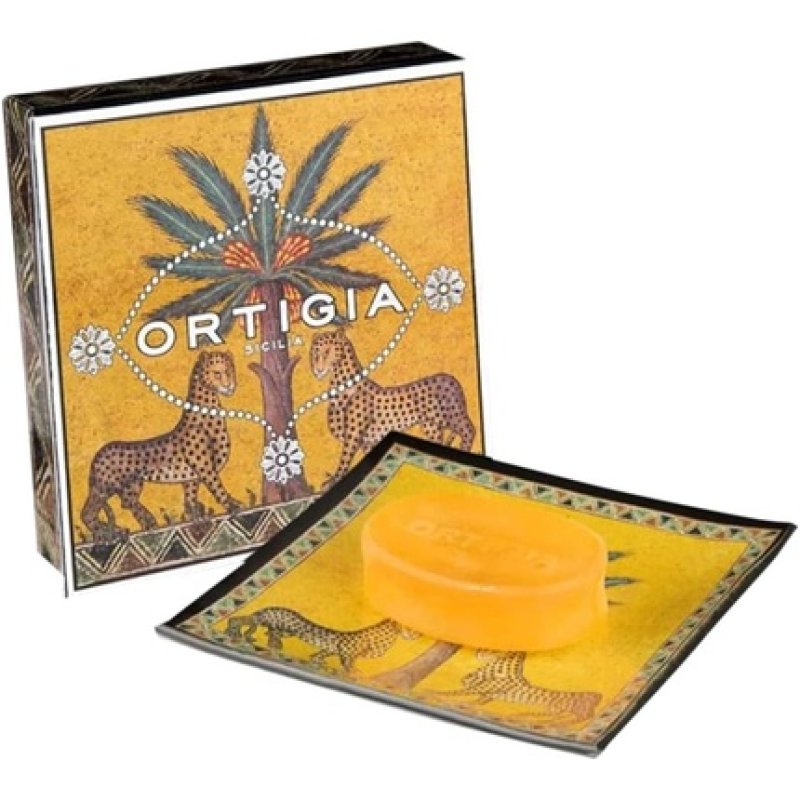 Ortigia Zagara Glass Plate and Soap