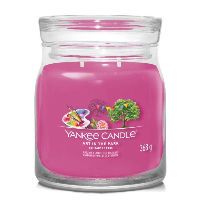 Yankee Candle Art In The Park bougie en cire Cylindre Pomme, Floral, Bois Rose 1 pièce(s)
