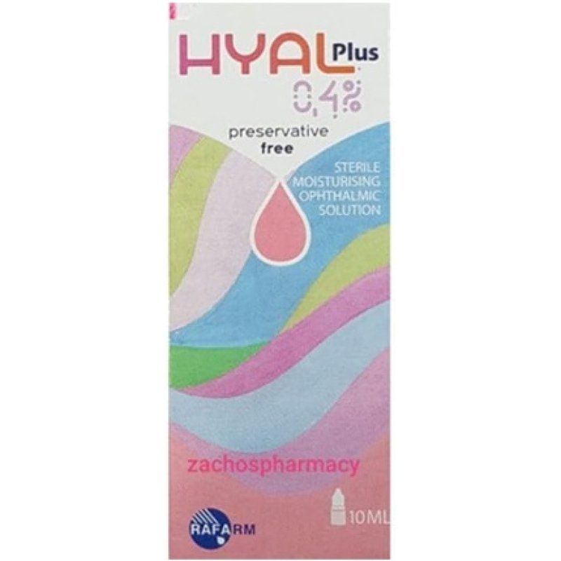 Rafarm Hyal Plus 0.4% Sterile Moisturising Ophthalmic Solution 10ml