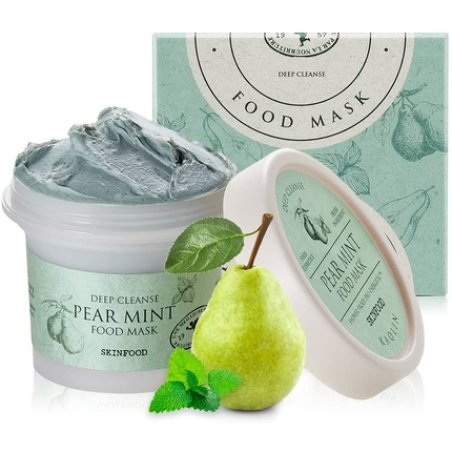 Skinfood Pear Mint Food Mask 120g 4.23 Oz. - Pore & Sebum Clearing, Skin