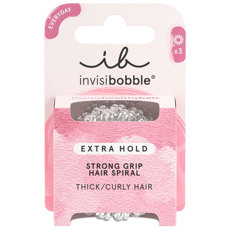 invisibobble Extra Hold Crystal Clear hair accessory Hair ribbon 3 pc(s)
