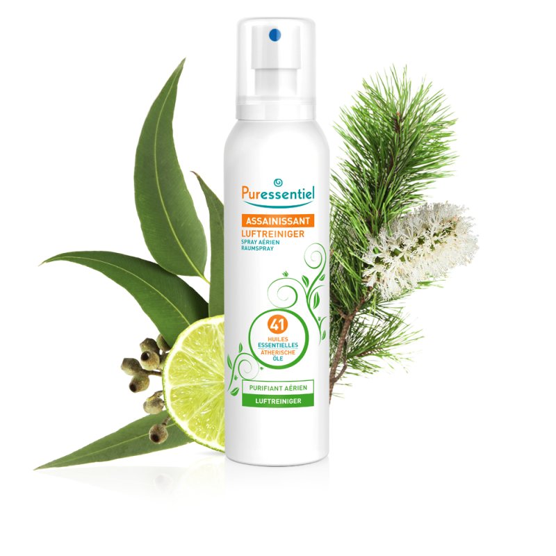 Puressentiel Purifying Air Spray 200ml - 100% Natural Room Spray Air Purifier Air Freshener Odour Eliminator Organic