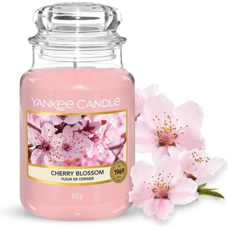Yankee Candle Cherry Blossom Large Jar Candle Long Burning Candles up to 150 Hours