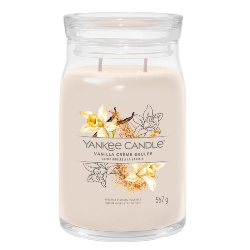 Yankee Candle Vanilla Crème Brûlée wax candle Cylinder Cinnamon, Vanilla Brown 1 pc(s)