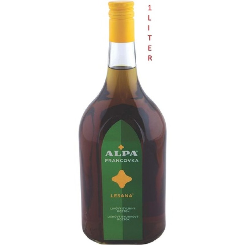 Alpa Francovka Czech Alcohol Herbal Tincture Essential Oils Alpa Lesna 1l