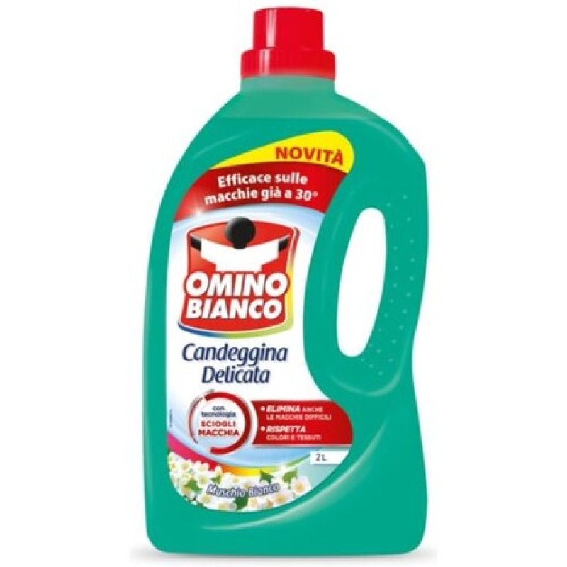 Omino Bianco Candeggina Delicata Per Bucato Muschio Bianco 2000ml