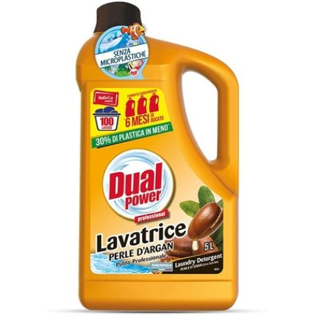 Dual Power, Washing Machine Detergent, Argan, 100 Loads