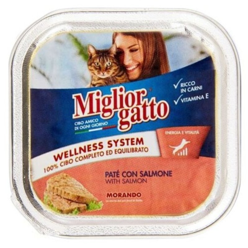 Migliorgatto Bocconcini Tray 100g - Salmon