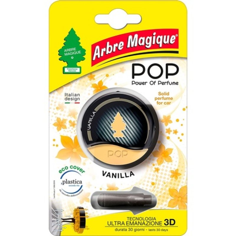 All Ride Arbre Magique, Pop Car Air Freshener, Vanilla Scent, Ultra Hand