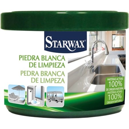 Starwax Multipurpose White Stone, 375g, 100% Natural Origin, Cleans