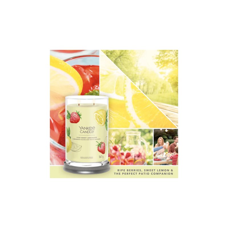 Yankee Candle Signature bougie en cire Cylindre Baies, Pamplemousse, Citron Jaune 1 pièce(s)